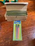 Vintage clothing patches, puzzles, safety pins, checkers set