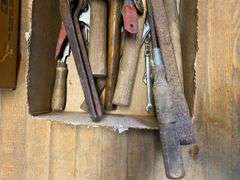 Pipe wrenches and misc tools lot