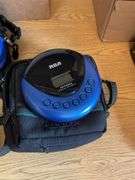 Memorex personal AM/FM/Cassette player in package and 2 portable cd players