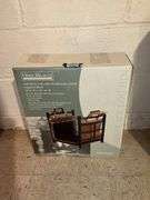 Fireplace log bin and tote in box