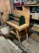 Toy workbench, and pine tree caddy