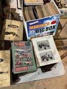 Case tractor catalogs, 1991 Sears catalog, car magazines