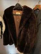 Faux fur jacket, Brooks Brothers coat, and vintage clothing