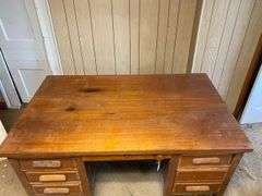 Vintage wooden office desk 60x36x30.5
