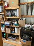 Pine shelf unit - no contents 36x80x12, MUST COME DURING LAST 2 HOURS OF PICKUP FOR THIS ITEM.