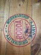 Vintage Rodda Candy wooden advertising shipping crate from Hagerstown, MD, approx 37x26x20