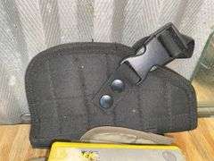 Holster, .490 round ball ammo, soft gun case