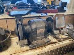Craftsman double bench grinder and belt sander, cordless and power tools lot, PVC pipes