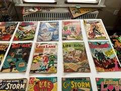 Comic books including: Lois Lane, Captain Storm, Army, Batman