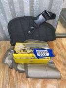 Holster, .490 round ball ammo, soft gun case