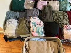 Large lot of sweaters/clothing