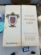 Vintage Regent Sheffield carving and cutlery set in original box