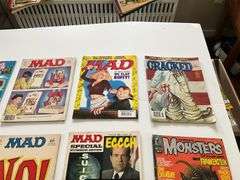 MAD magazines and comic books: Famous Monsters, Cracked