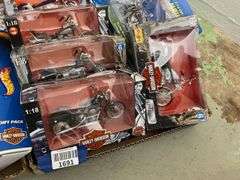 Harley Davidson collectible playing cards, motorcycle models, HotWheels