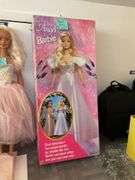 My Size Angel Barbie in box, and 2000 Celebration Barbie
