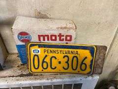 New auto AC condenser, license plates, automotive and household lot