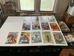 Comic books including: Superman, Spider-Man, Flash