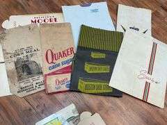Advertising containers, labels, and bags