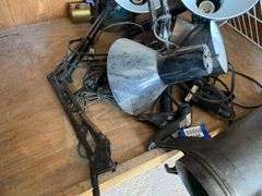 Adjustable lamps, frame, misc