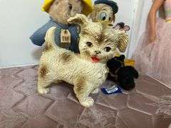 Plush Donald Duck, Paddington Bear, black Scotty Dog, toy dog