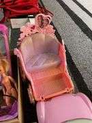 Doll accessories including: Barbie Rapunzel carriage, Barbie Beach Glam car