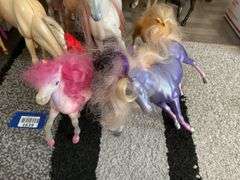 Toy horse figures including: Barbie Riding Club, and Fashion Star Fillies