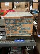 Blue Mountain Spring Water/ Harrisburg Pa printed box and six bottles