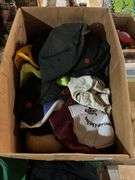 Box of baseball caps