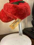 Vintage Bantam red plush toy figure w/ blinker eyes