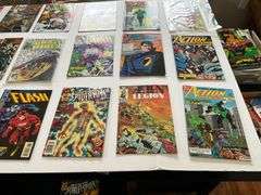 Comic books including: Flash, Spider-Man, X-Men, Captain America