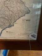 Higbee's Stream Map of PA, framed 62x39.5