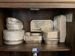 Foil takeout pans and cardboard containers