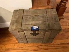 Wooden storage chest