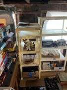 White plastic shelf unit - no contents