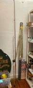 Two fishing rods, reel