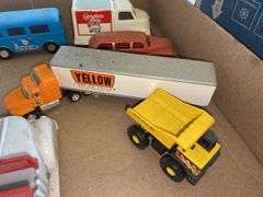 Vintage toy cars and trucks