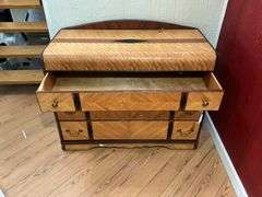 Waterfall chest of drawers w/ fancy veneer 46x20x34