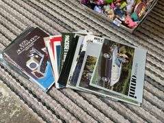 Vintage car brochure collection