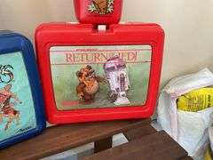 Two character lunchboxes w/ thermoses: Thundercats and Star Wars Return of the Jedi