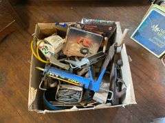Plane, caulking guns, trowels, hand pump, misc