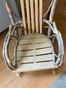 Childs Adirondack twig rocker