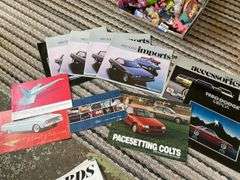 Vintage car brochure collection