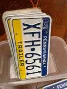 PA license plates including 1957
