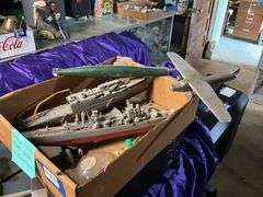 Vintage 1950s model planes/boats/ships