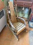 Childs Adirondack twig rocker