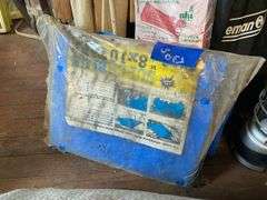 Car cover, utility cover, air mattress, wooden tripod, folding cots, lanterns, misc