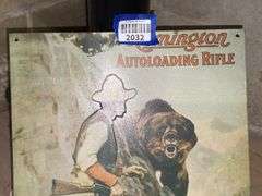 Remington tin advertising sign