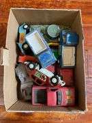 Vintage Tootsie toy vehicles and tank