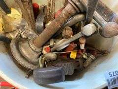 Pipe wrenches and misc tools lot