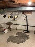 Modernist 5-lite arching floor lamp